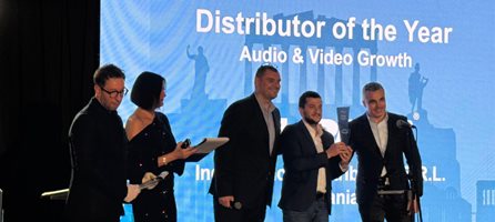 Echipa UCC Ingram Micro Romania a fost distinsă cu premiul Distributor of the Year – Audio & Video Growth